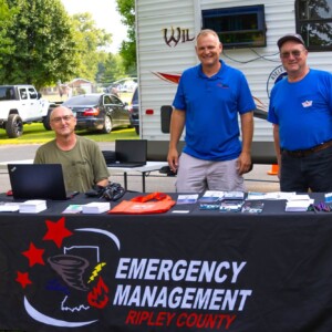 August 2023-Ripley County Emergency Management Agency, Ripley County Health Department, and Ripley County Sheriff's Office participated in the city of Batesville's National Night Out