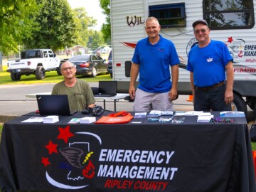 August 2023-Ripley County Emergency Management Agency, Ripley County Health Department, and Ripley County Sheriff's Office participated in the city of Batesville's National Night Out August 2023-Ripley County Emergency Management Agency, Ripley County Health Department, and Ripley County Sheriff's Office participated in the city of Batesville's National Night Out